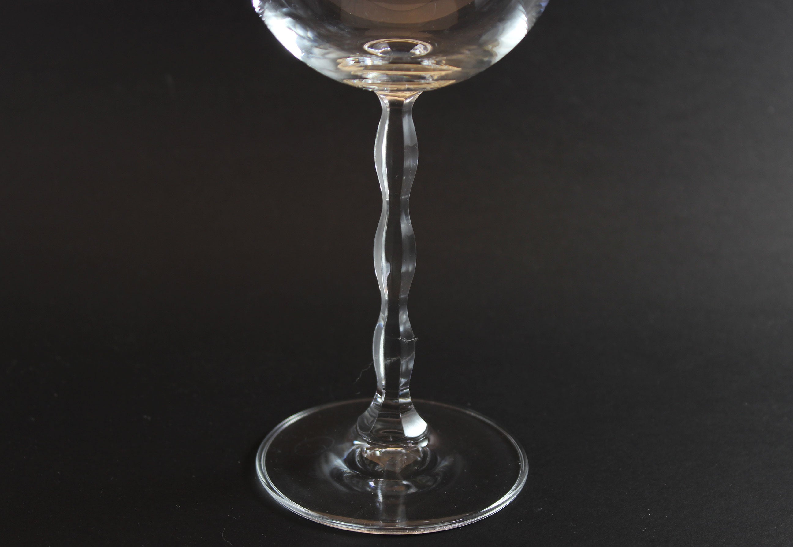 Christopher Stuart Crystal, Opus Pattern, Blown Burgundy Glass