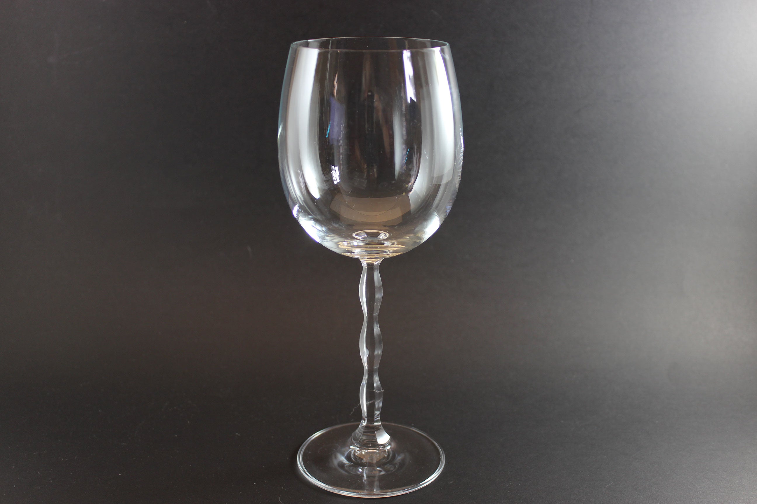 Christopher Stuart Crystal, Opus Pattern, Blown Burgundy Glass