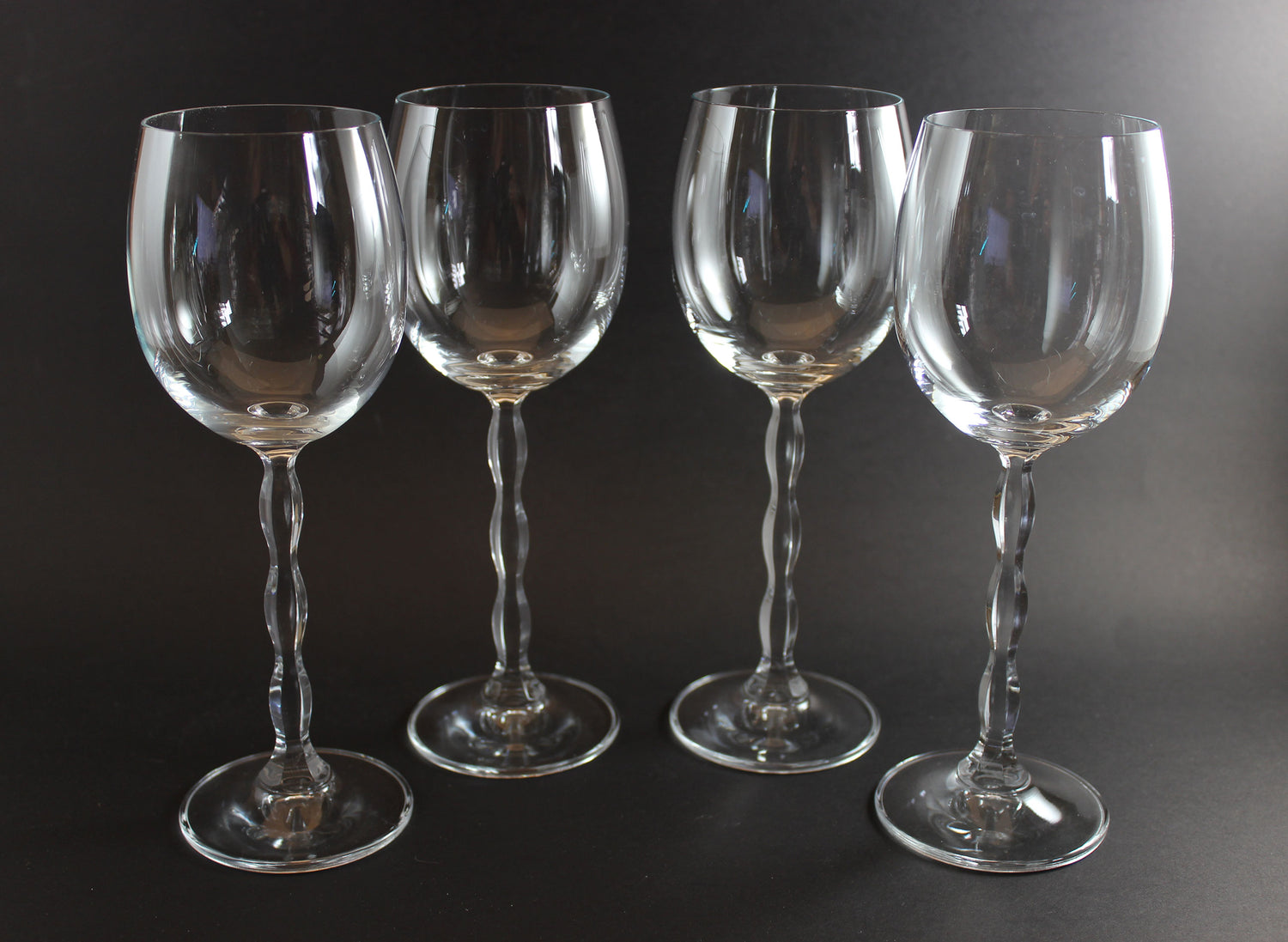 Christopher Stuart Crystal, Opus Pattern, Blown Wine Glass
