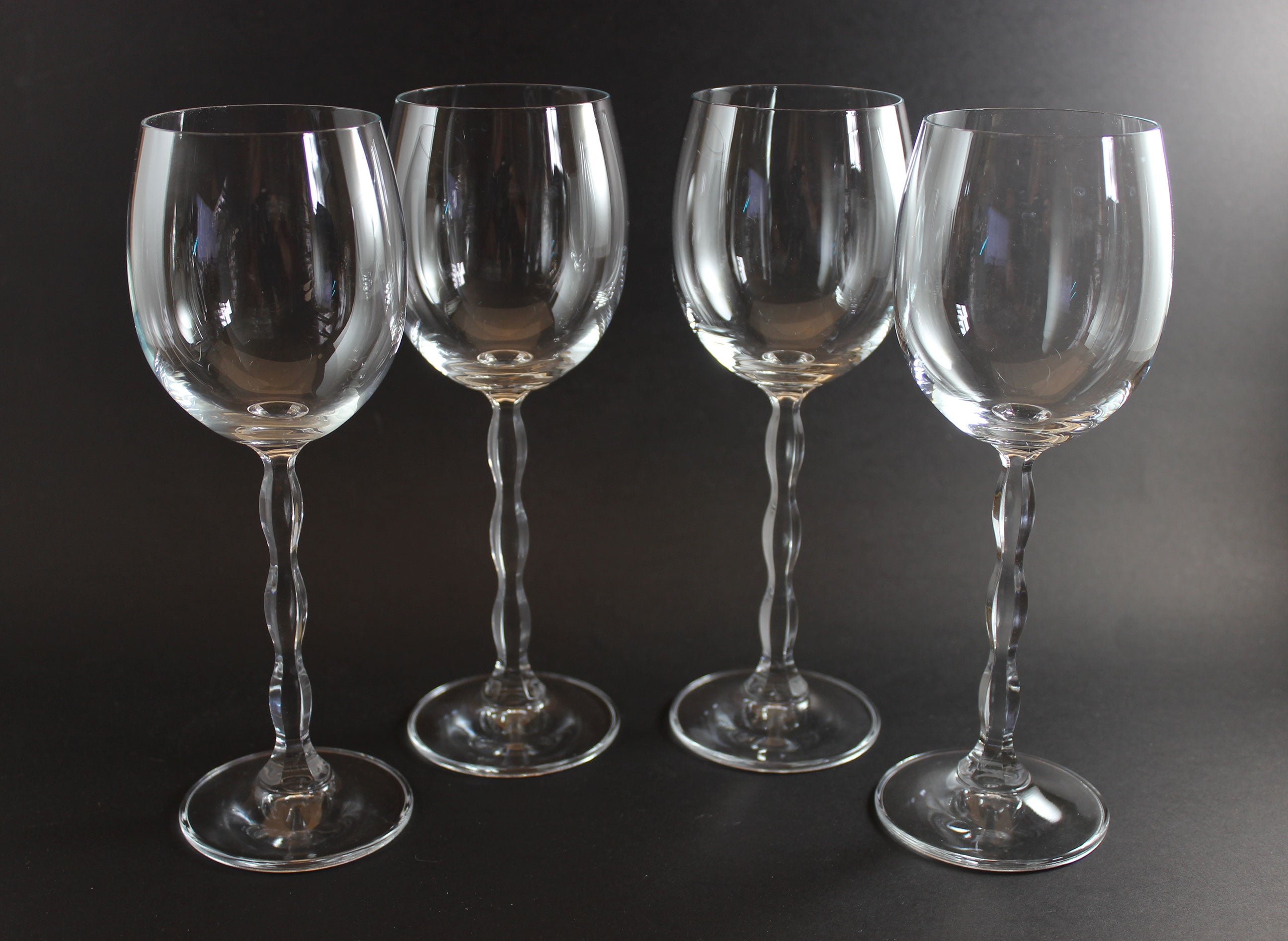 Christopher Stuart Crystal, Opus Pattern, Blown Wine Glass