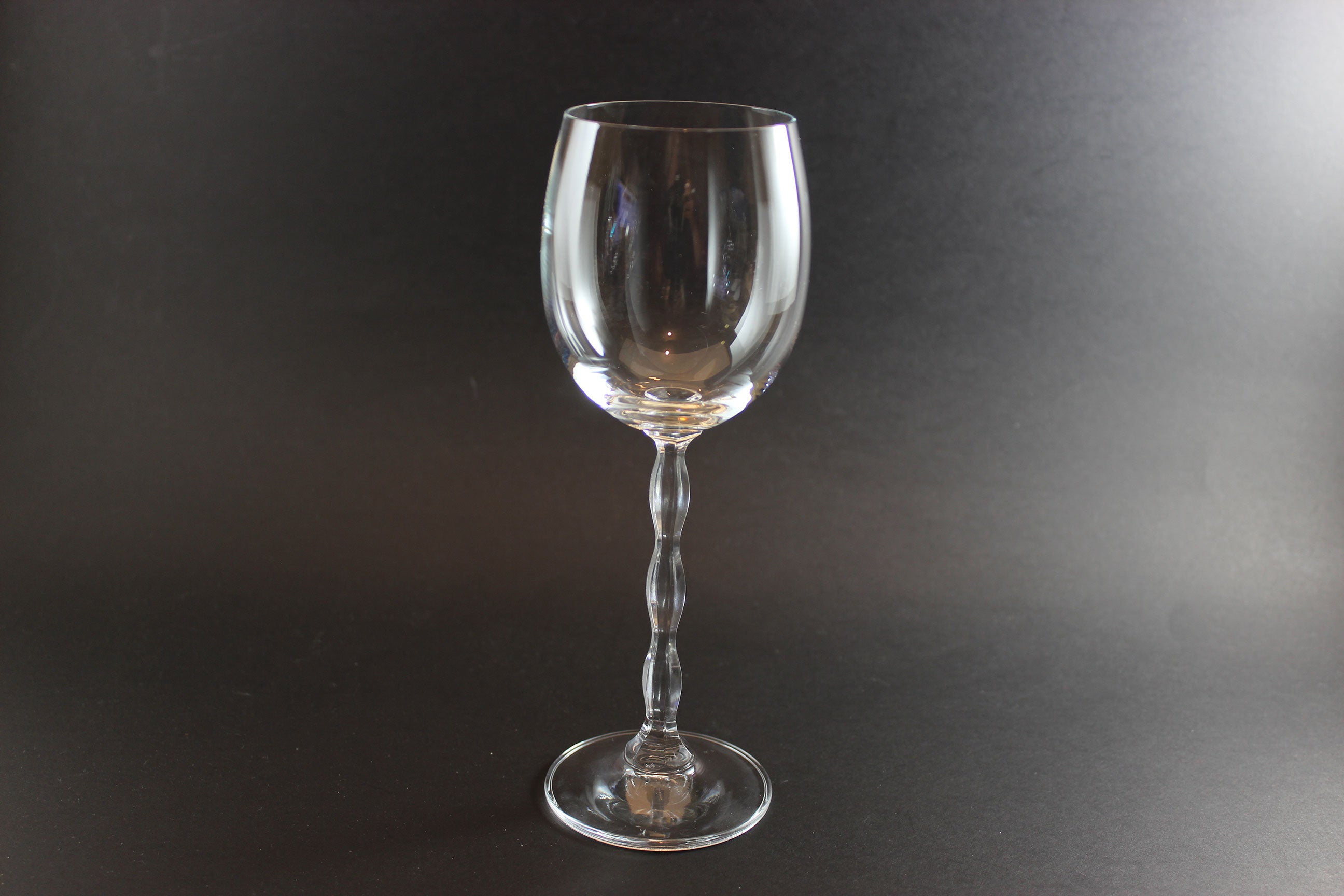 Christopher Stuart Crystal, Opus Pattern, Blown Wine Glass