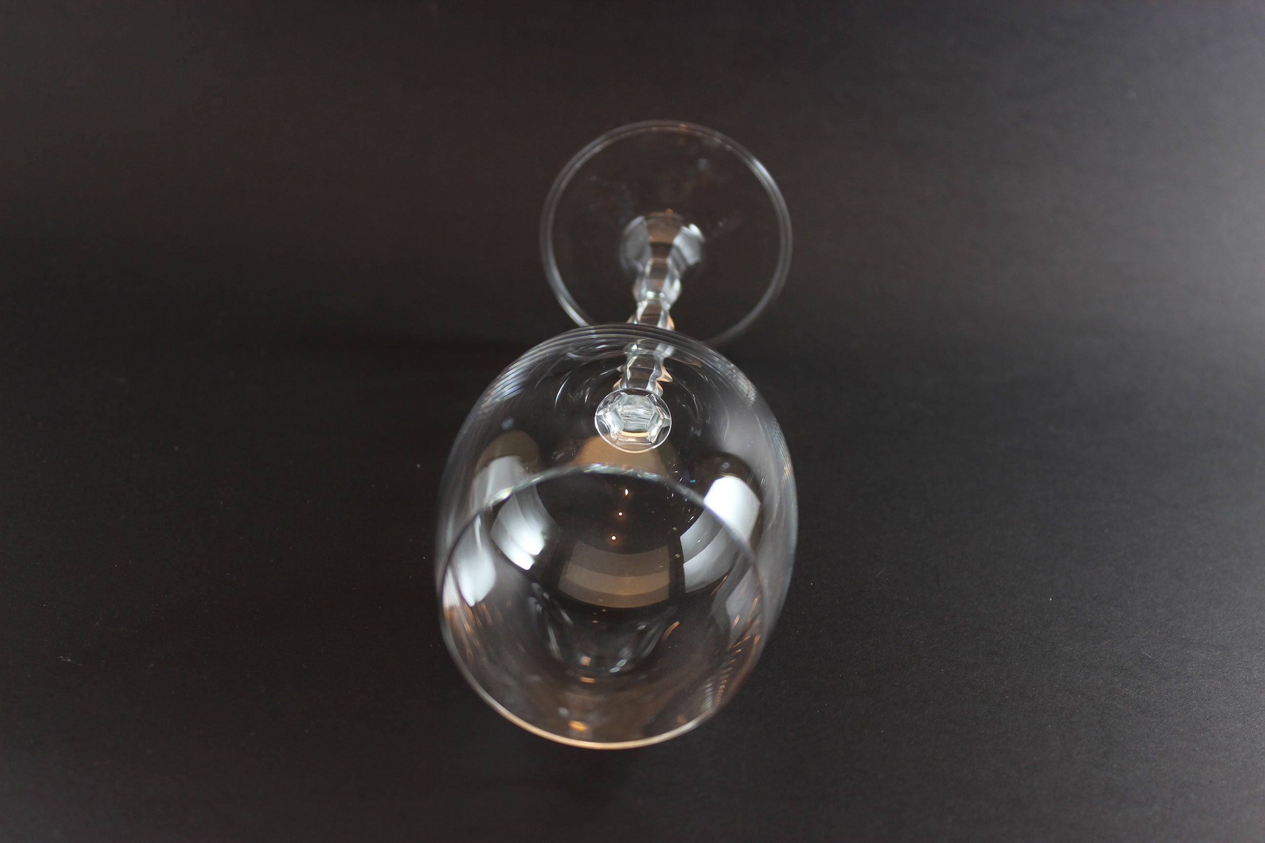 Christopher Stuart Crystal, Opus Pattern, Blown Wine Glass