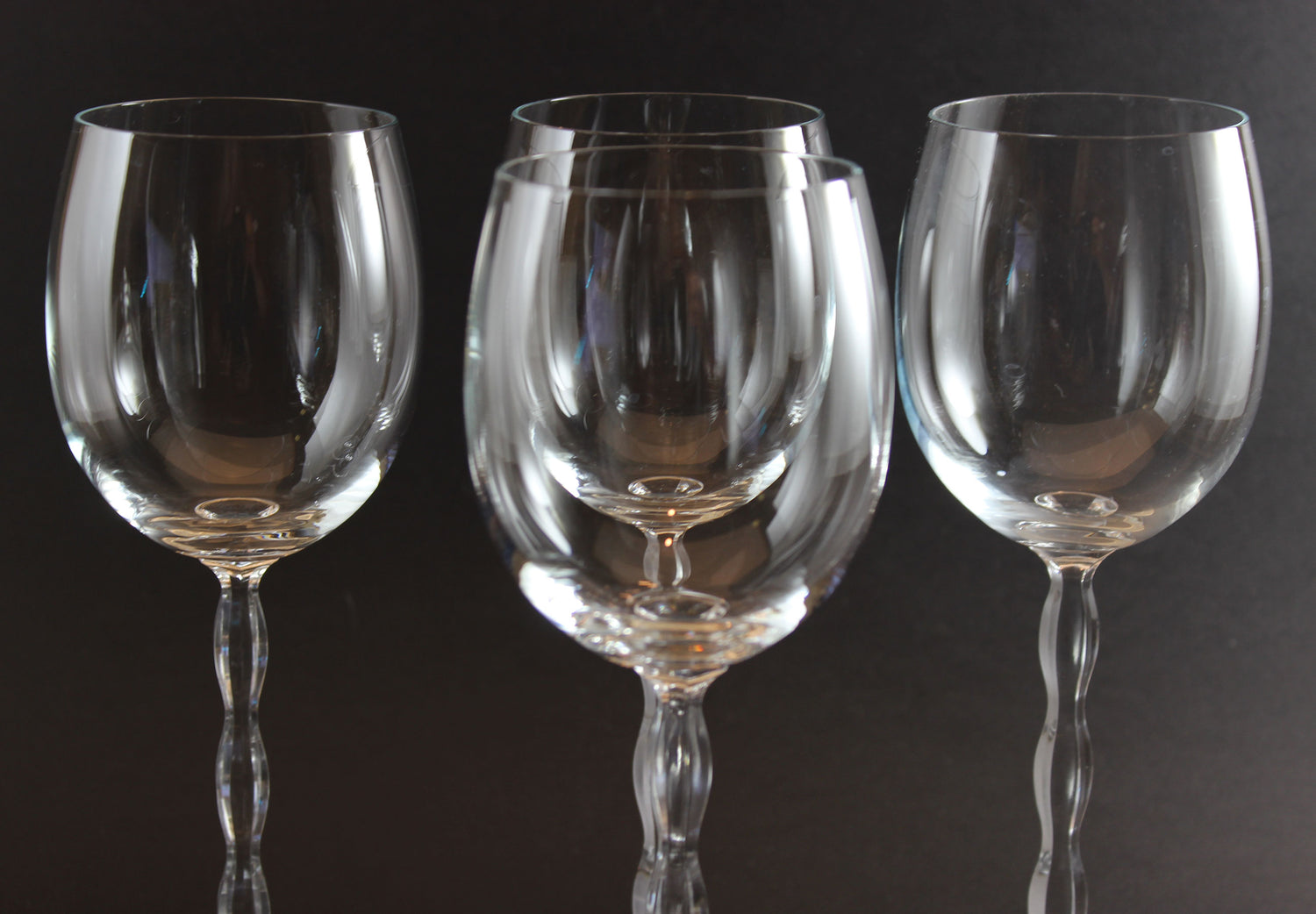 Christopher Stuart Crystal, Opus Pattern, Blown Wine Glass