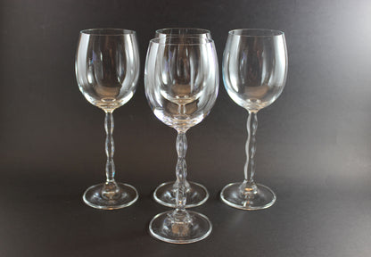 Christopher Stuart Crystal, Opus Pattern, Blown Wine Glass