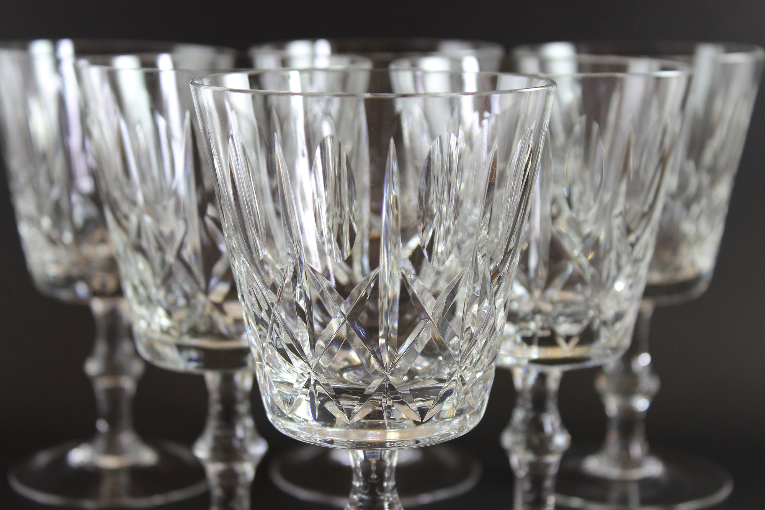 Cross &amp; Olive Crystal, Water or Red Wine Goblets