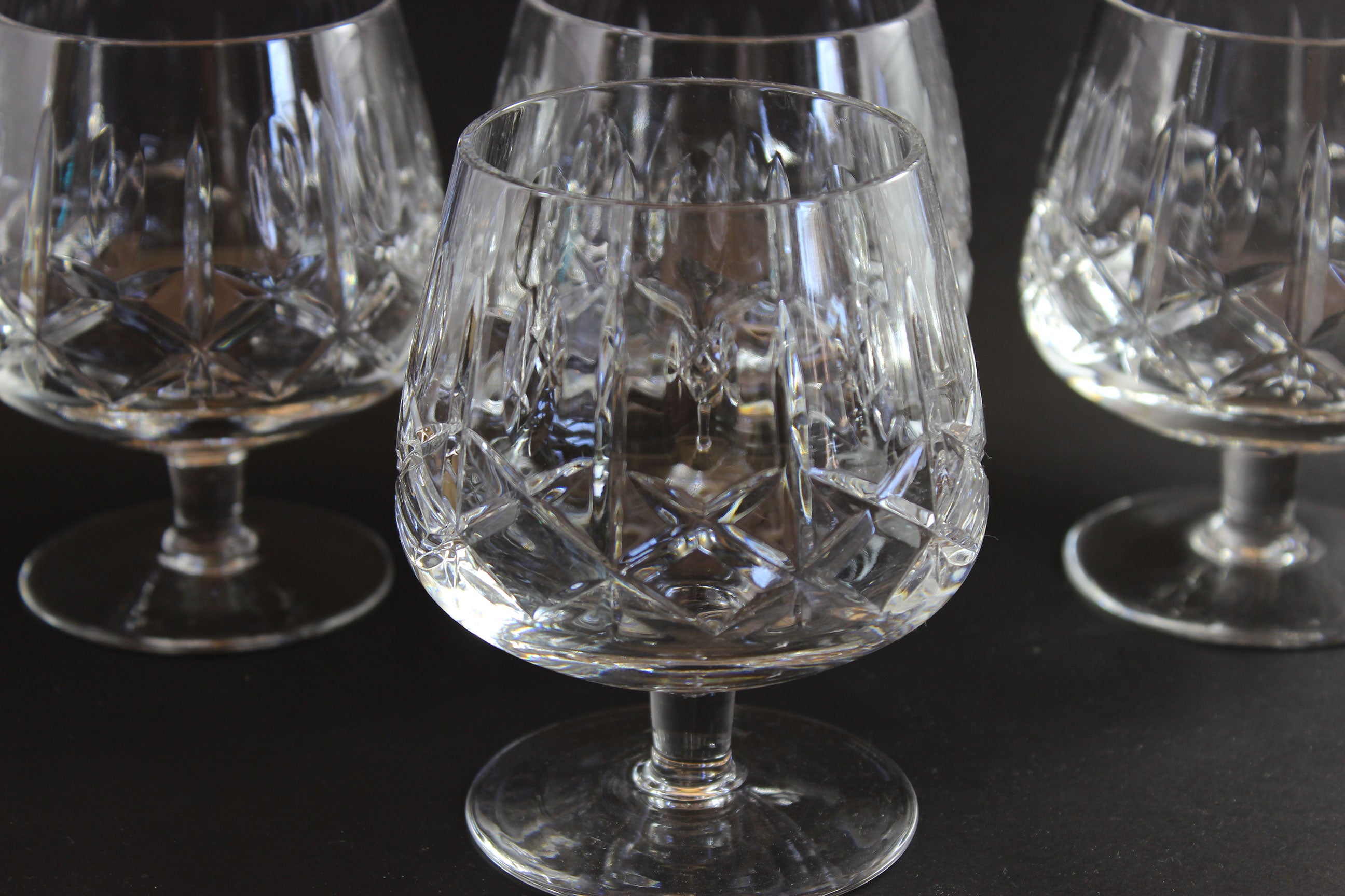 Cross and Olive Crystal, Large Brandy Glasses