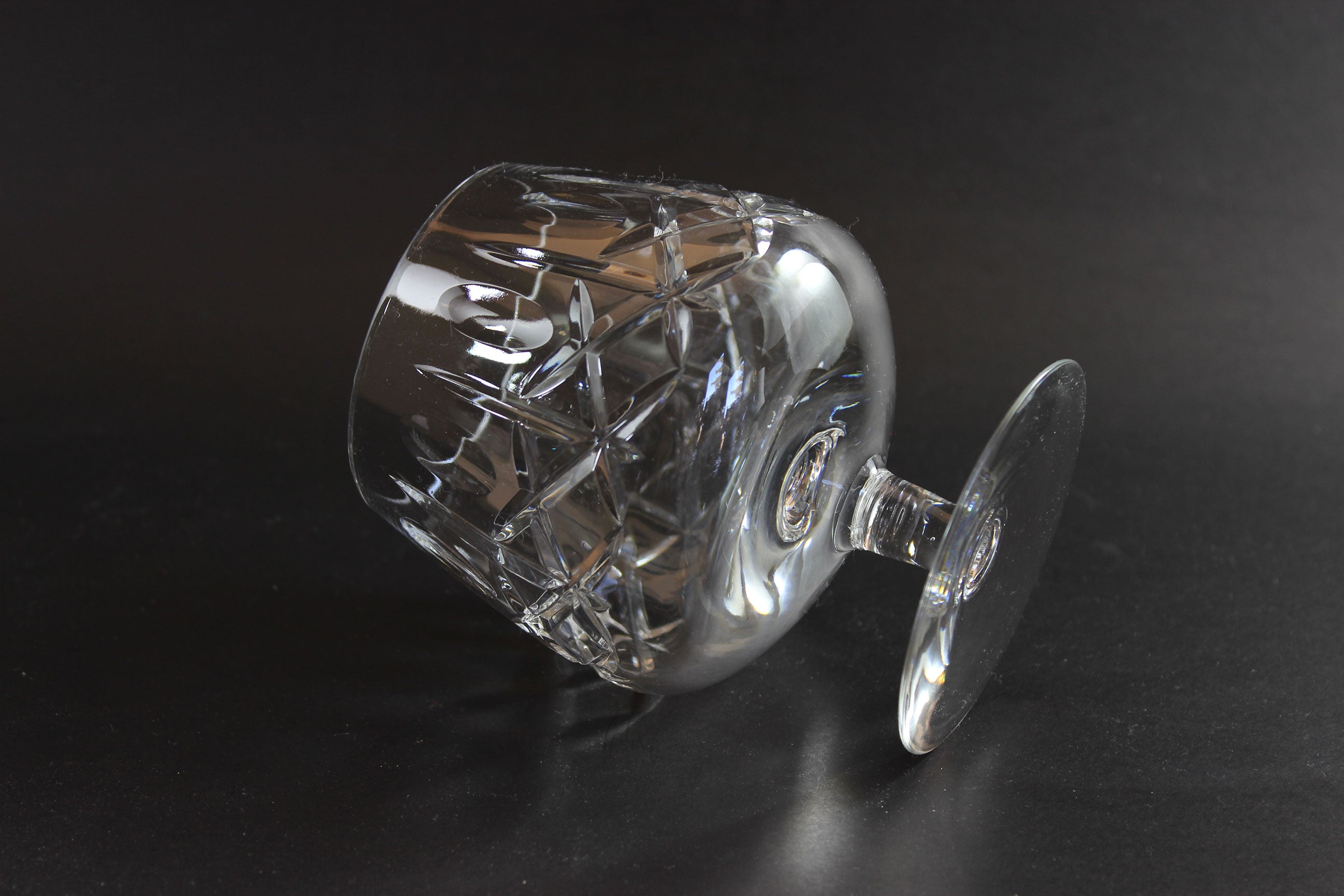 Cross and Olive Crystal, Large Brandy Glasses