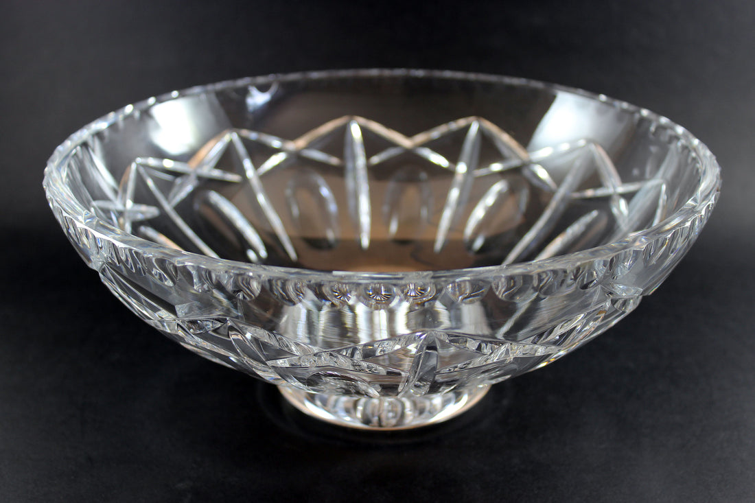 Cross and Olive, Large Crystal Bowl