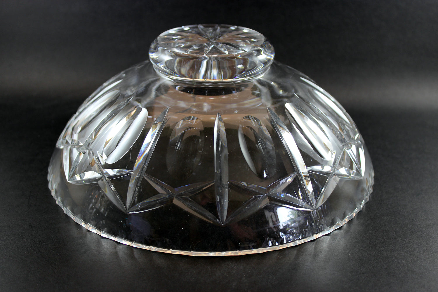 Cross and Olive, Large Crystal Bowl