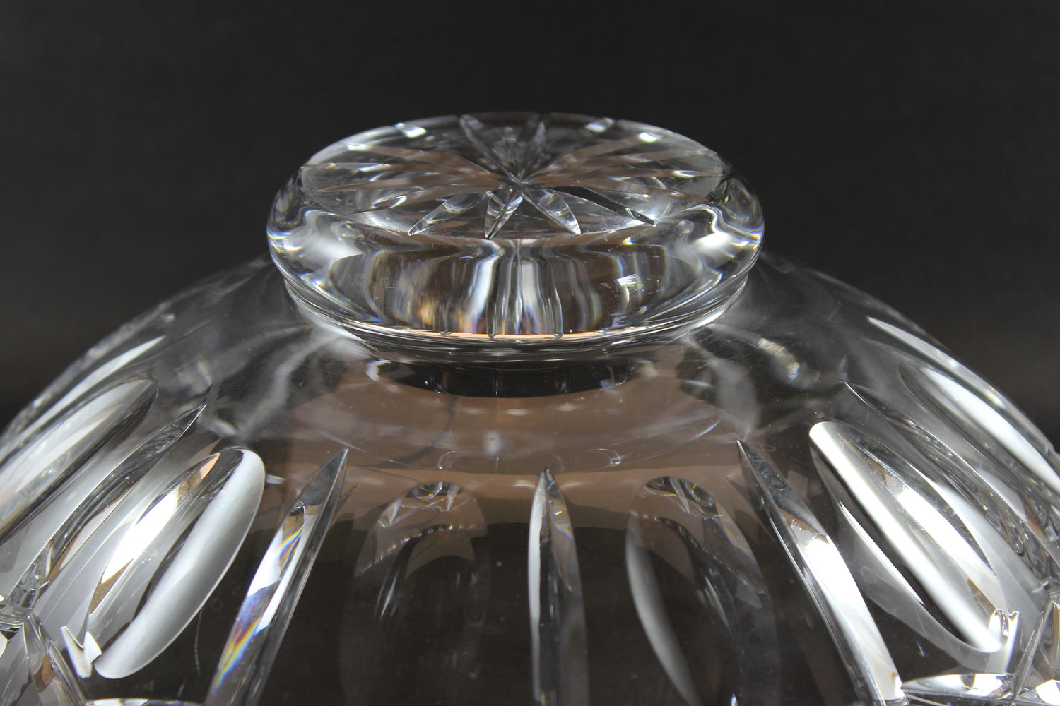 Cross and Olive, Large Crystal Bowl