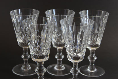 Cross and Olive Crystal,  Sherry Glasses