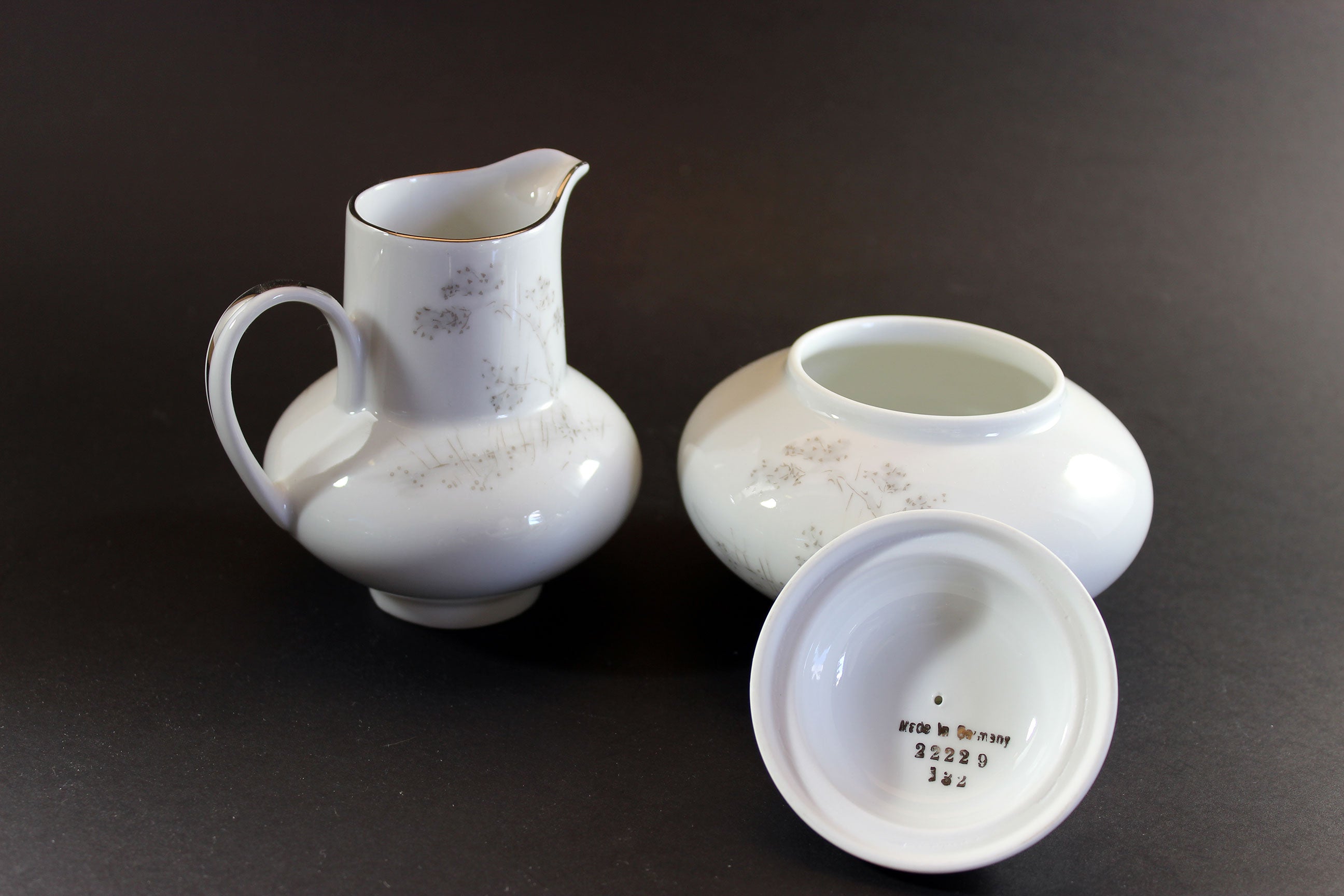 Edelstein China, Coffee Pot, Creamer and Sugar Bowl