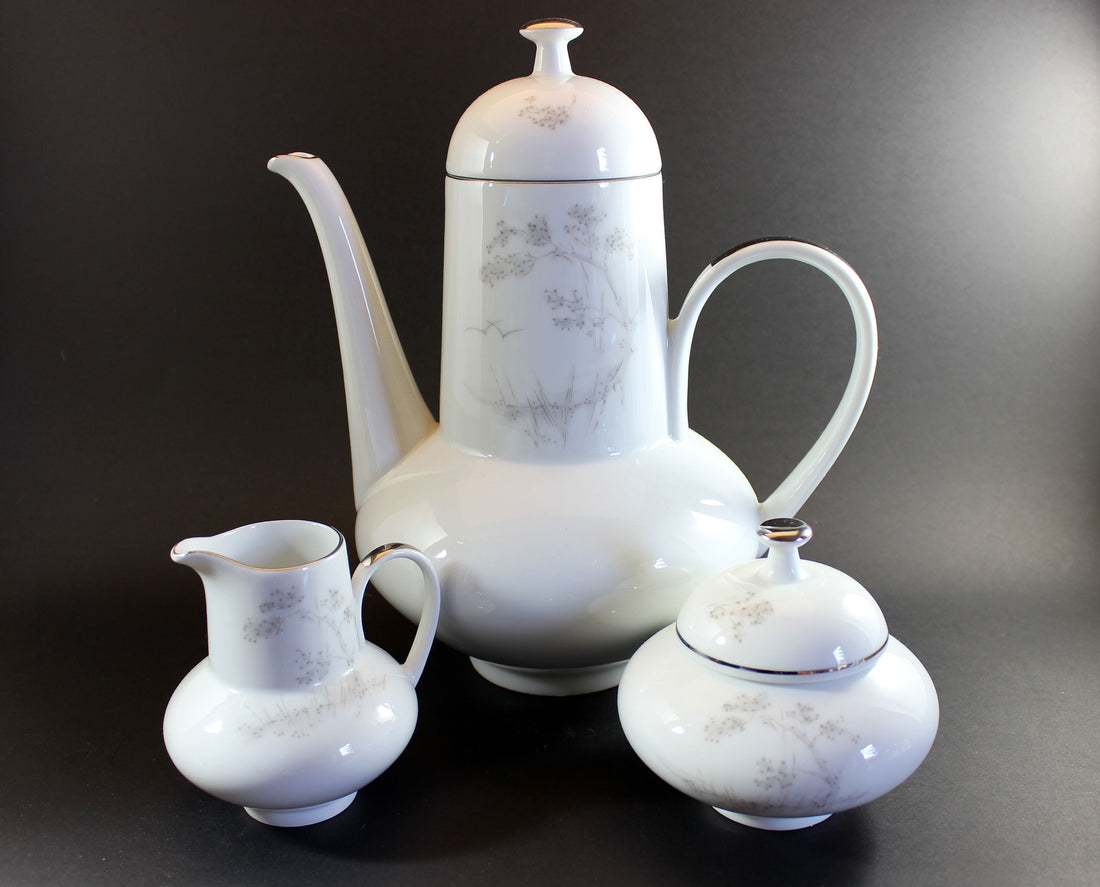 Edelstein China, Coffee Pot, Creamer and Sugar Bowl