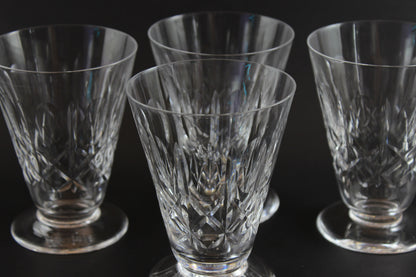 Cross &amp; Olive, Footed Dessert or Fruit Glasses, Edinburgh Crystal