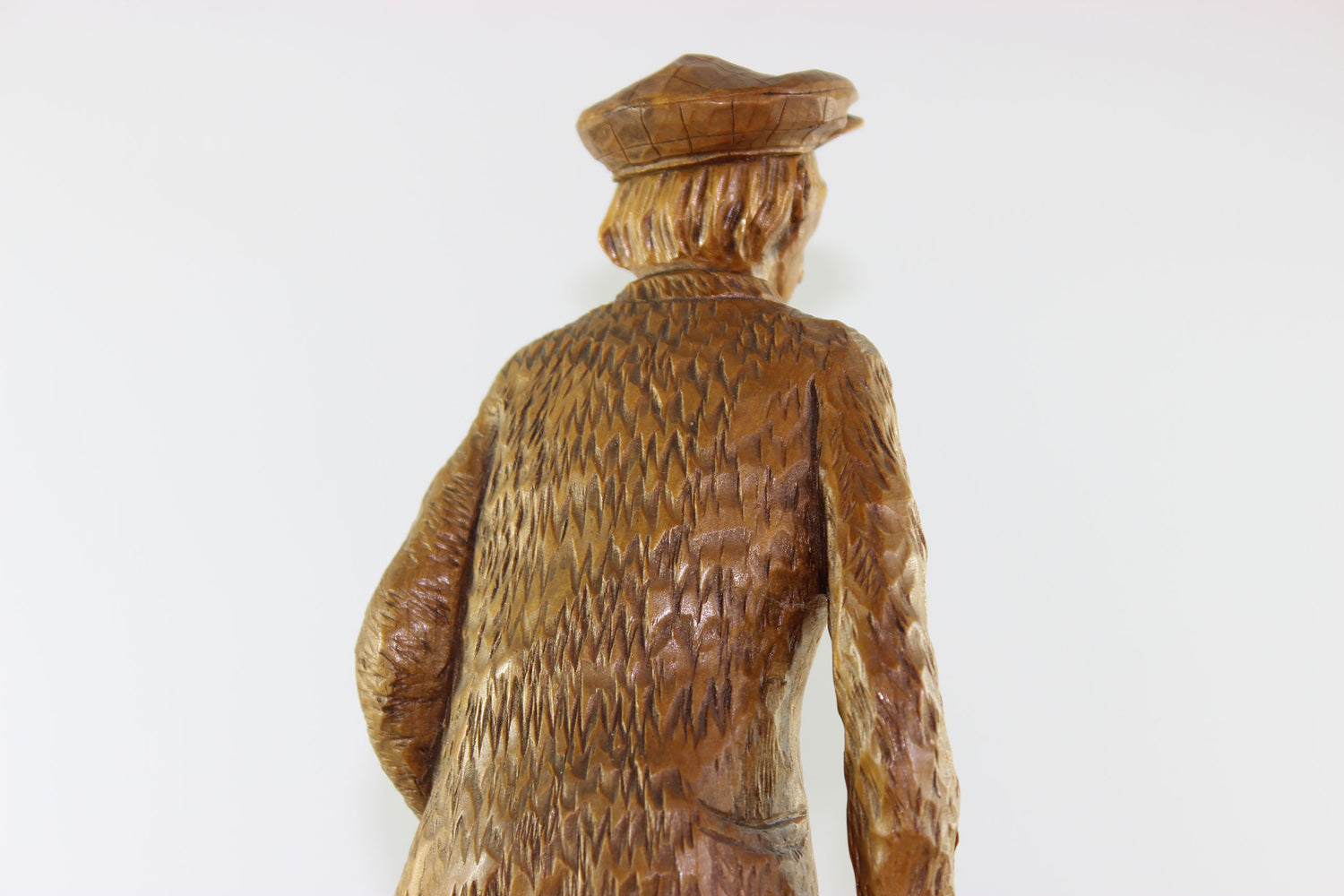 Gaetan Hovington, Wood Sculpture, Elderly Man