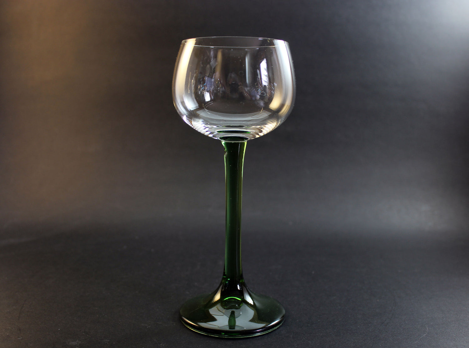 Green Stem Crystal Wine Coupe