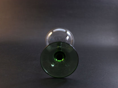 Green Stem Crystal Wine Coupe