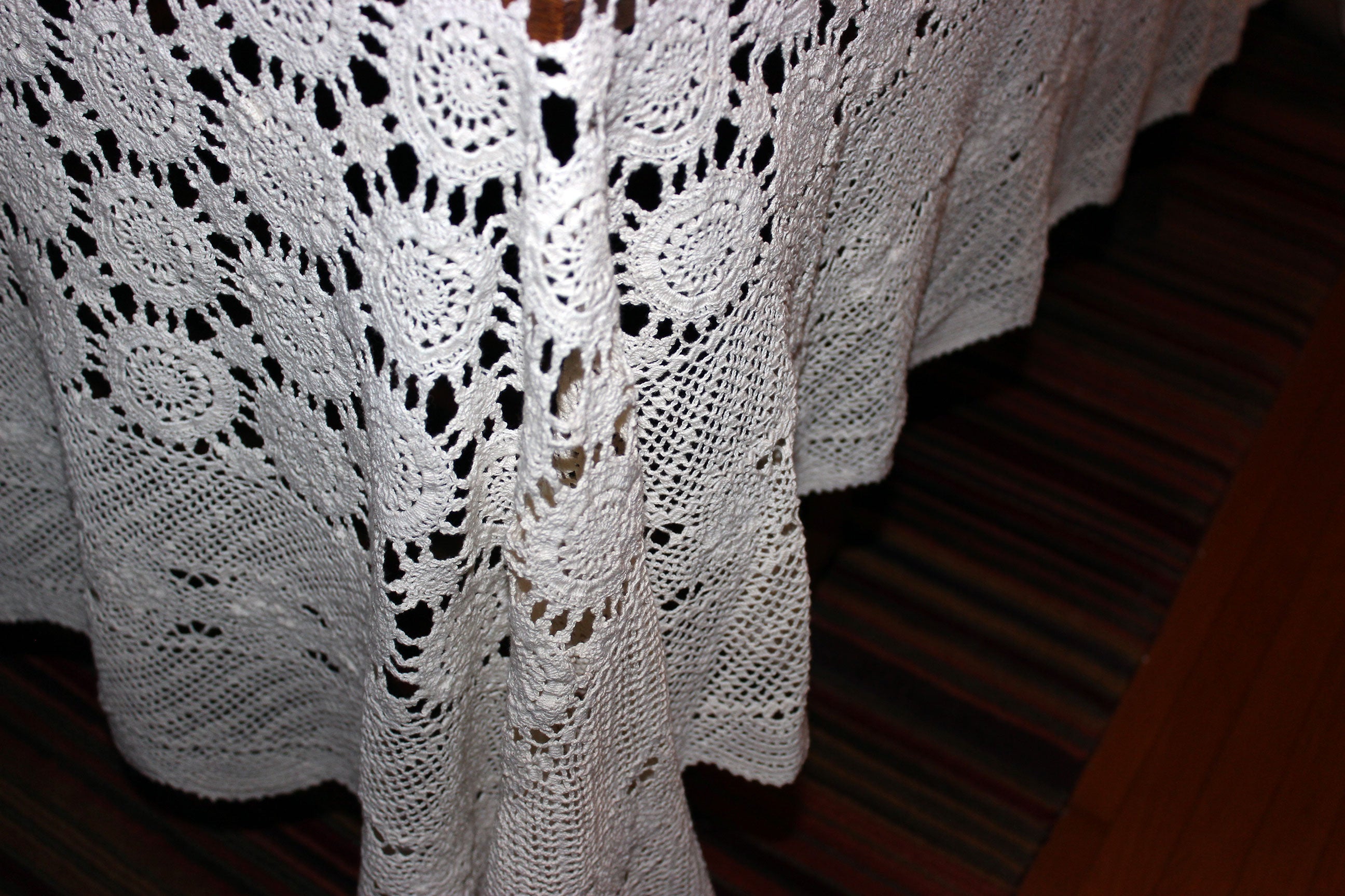 Antique hot White Crochet Lace Valence 96