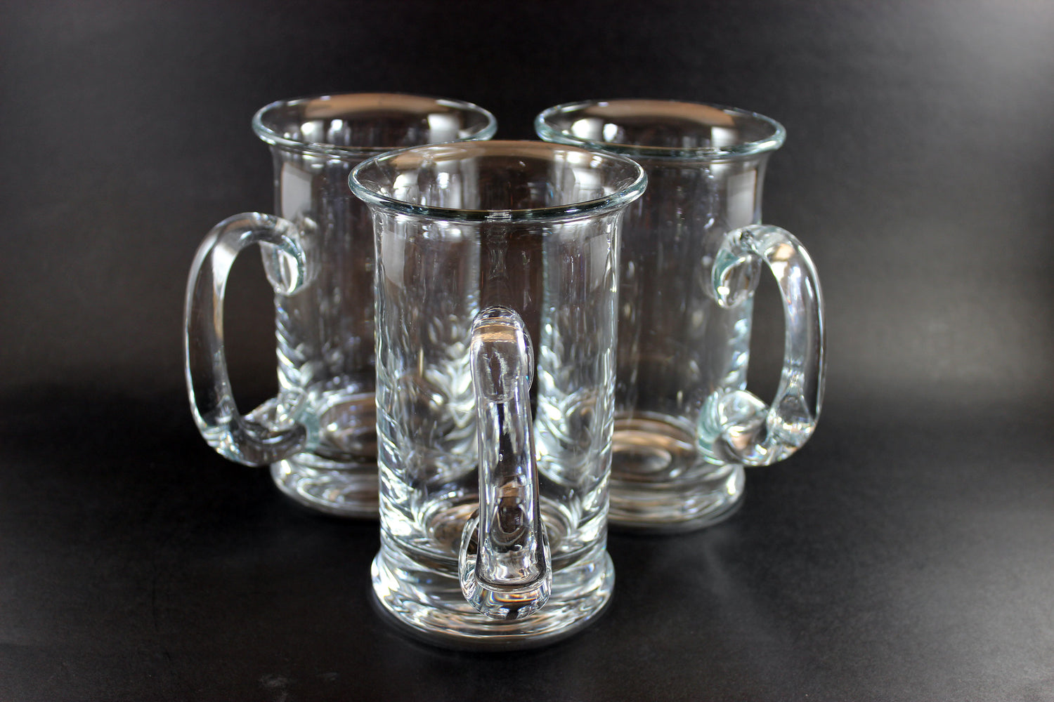 Holmegaard Blown Glass Beer Mugs, Michael Bang