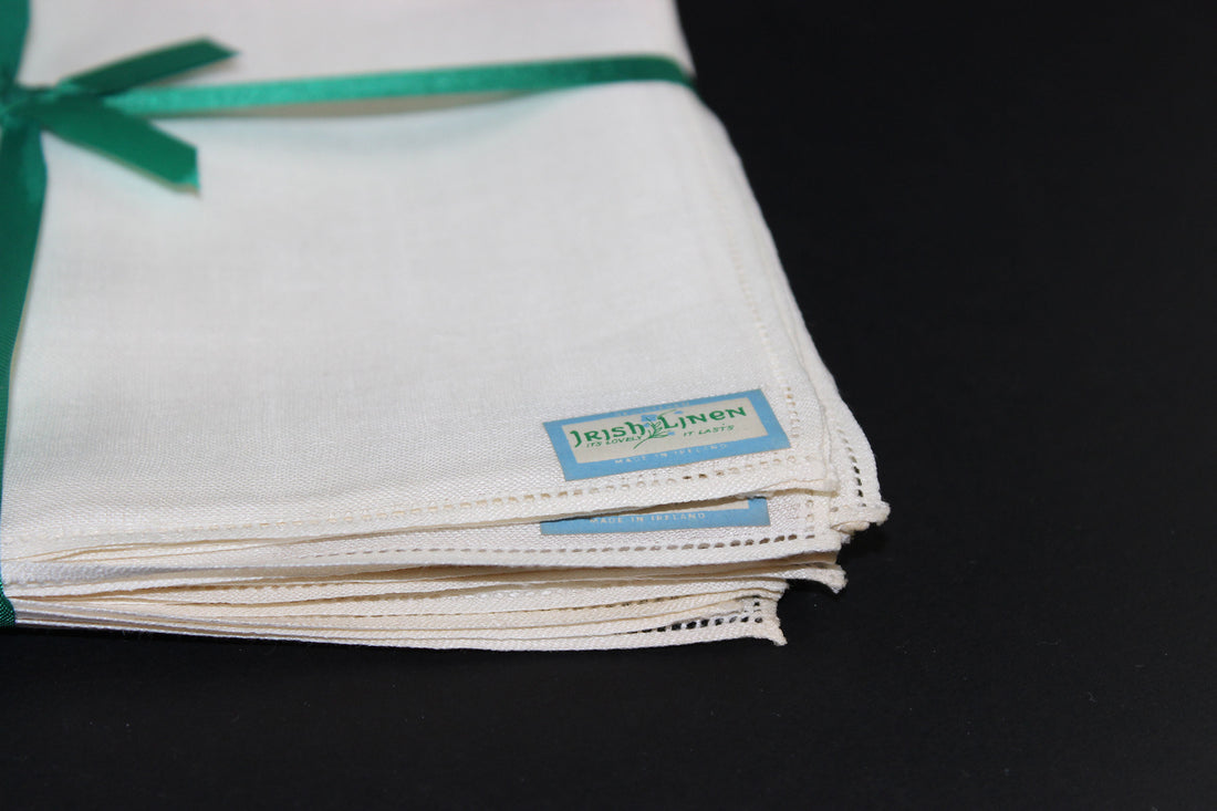 Irish Linen Napkins Set of 12