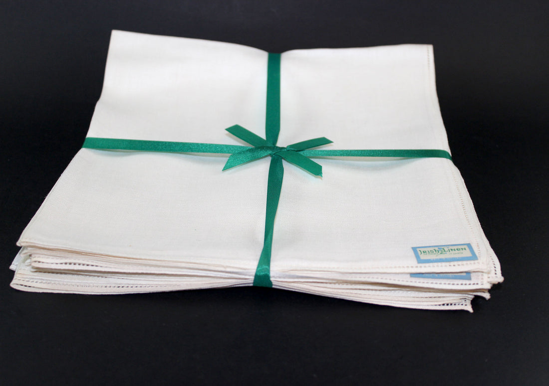 Irish Linen Napkins Set of 12