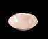 Rose ceramic bowl on a black background