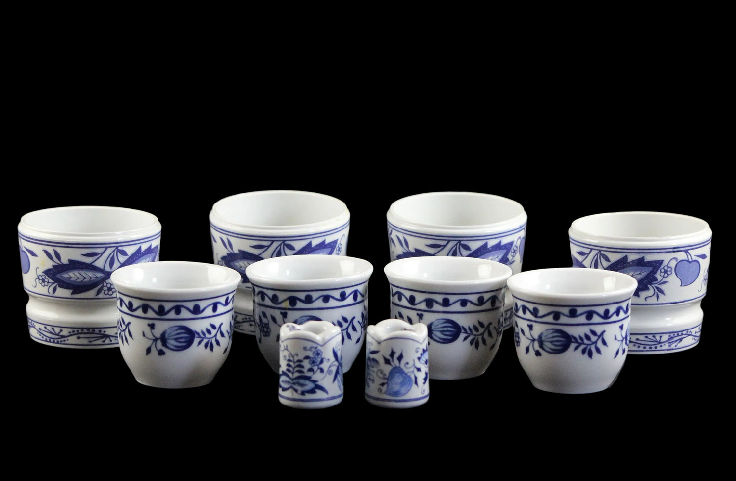 Kahla Zwiebelmuster, Blue Onion, Egg Cups