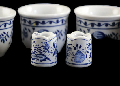 Kahla Zwiebelmuster, Blue Onion, Egg Cups