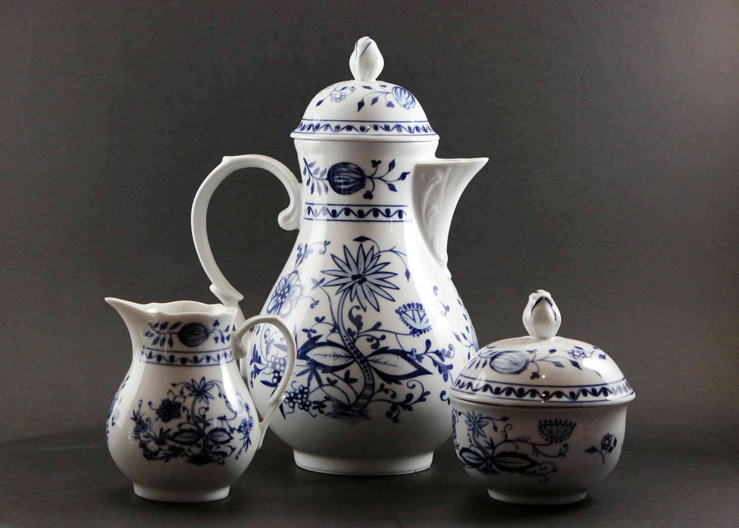 Kahla Zwiebelmuster, Blue Onion, Coffee Set