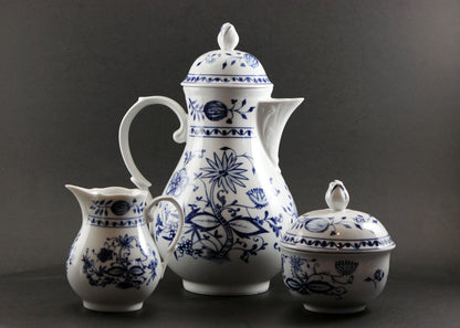 Kahla Zwiebelmuster, Blue Onion, Coffee Set