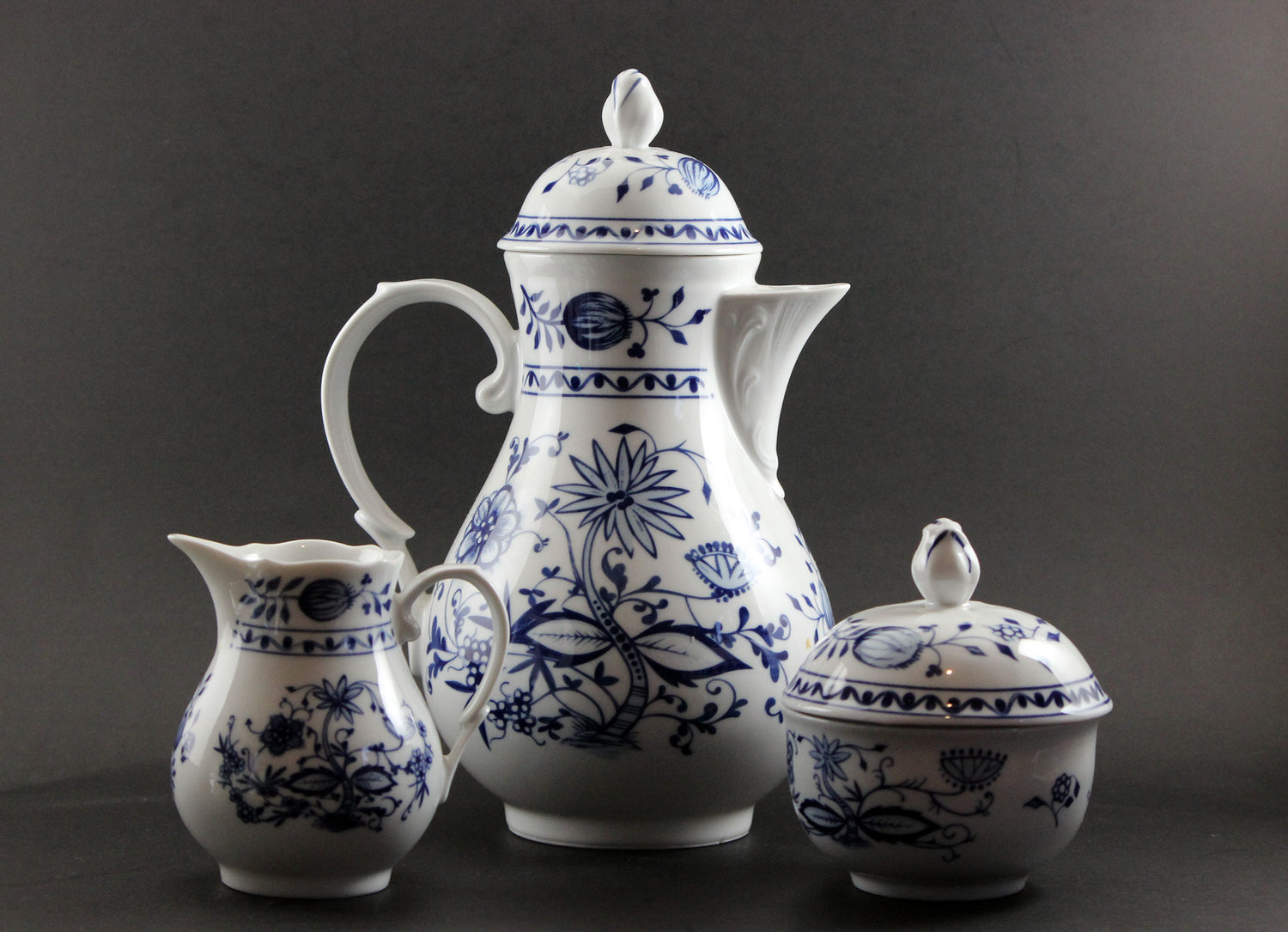 Kahla Zwiebelmuster, Blue Onion, Coffee Set