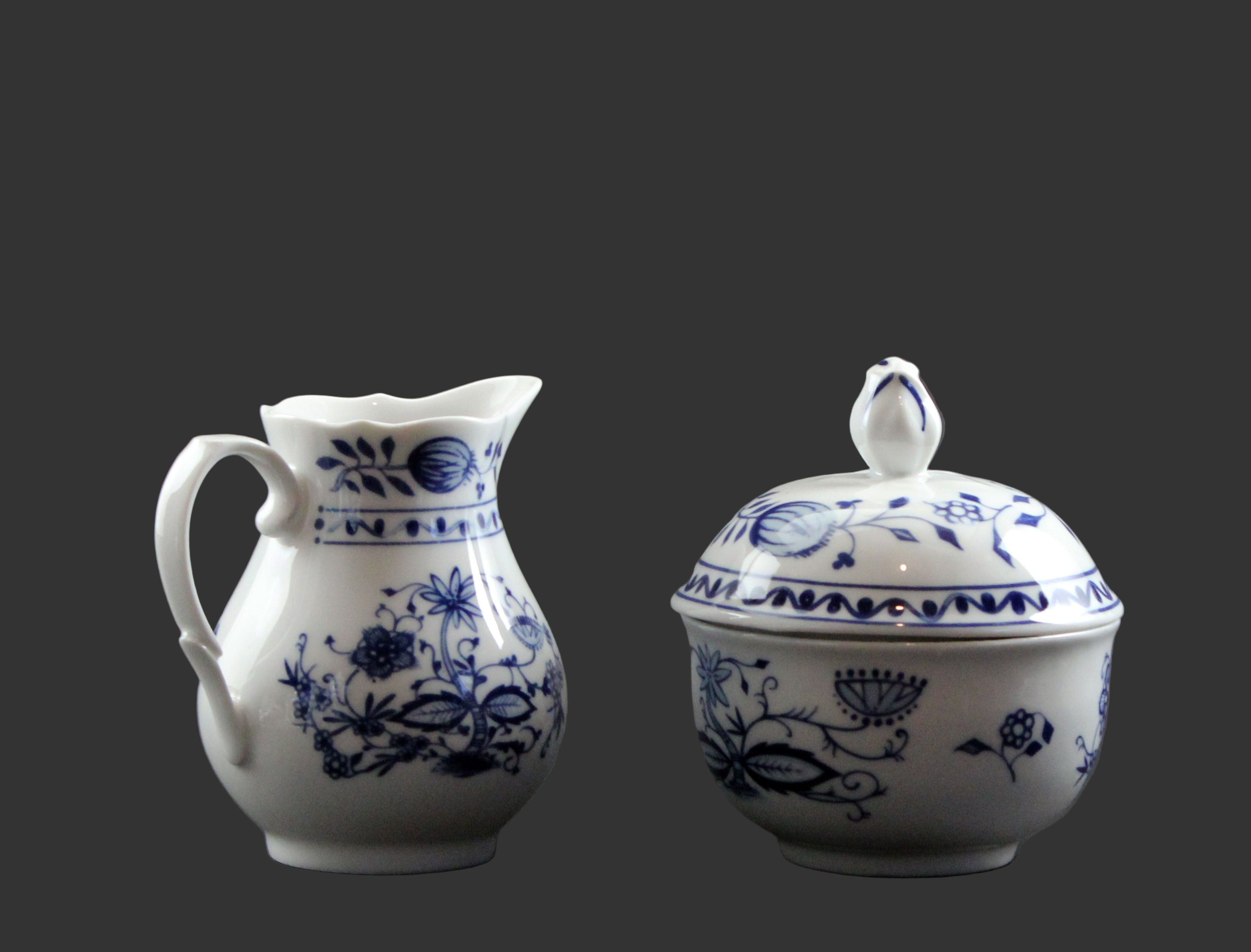 Kahla Zwiebelmuster, Blue Onion, Coffee Set