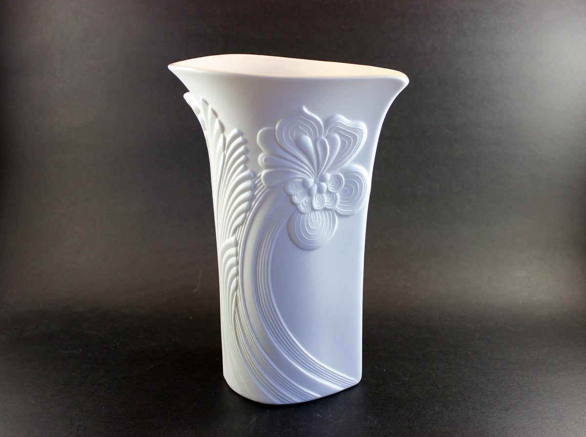 Kaiser Germany, Large White Floral Porcelain Vase – With A Past