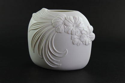 Kaiser Germany, Small White Bisque Porcelain Vase
