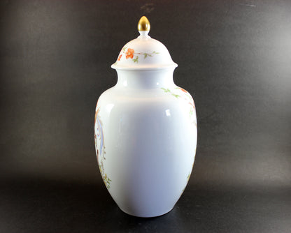 Kaiser Germany, Porcelain Ginger Jar with Lid, Olivia Pattern