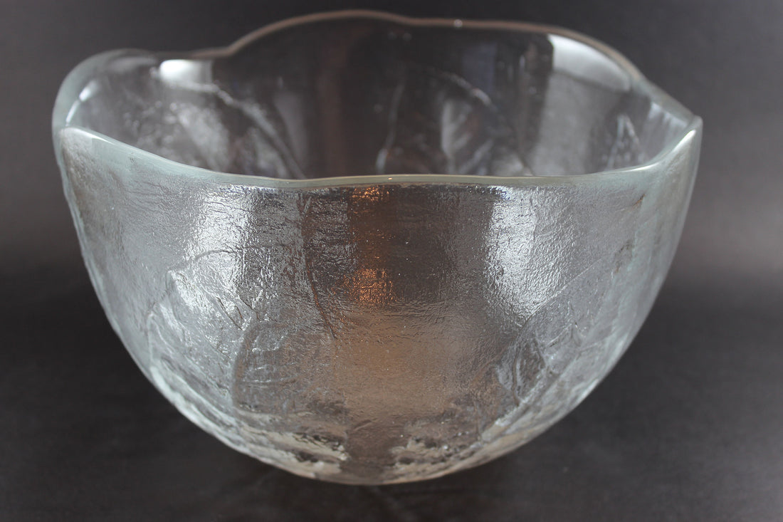 Kosta Boda, Large Leaf Glass Bowl