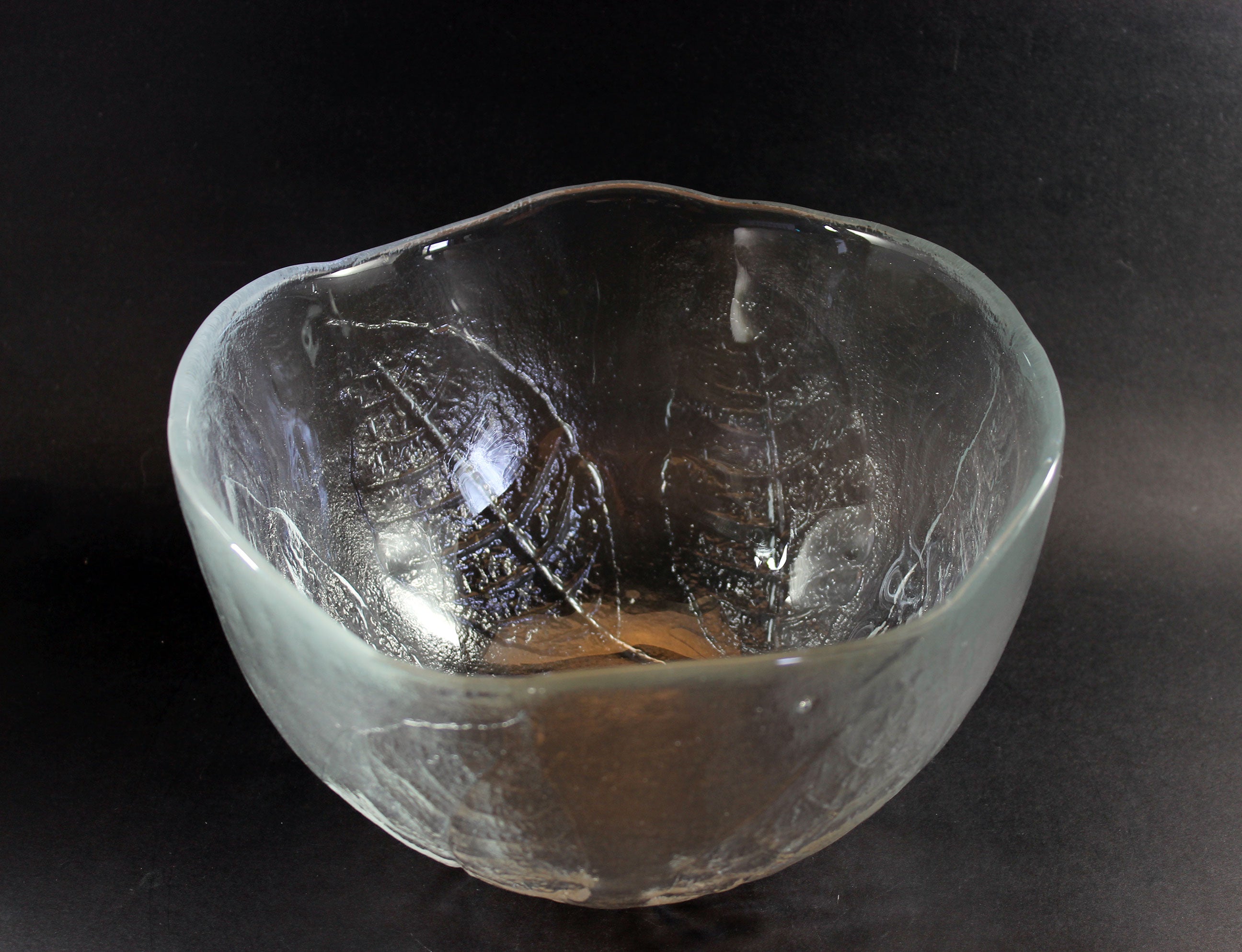 Kosta Boda, Large Leaf Glass Bowl – With A Past