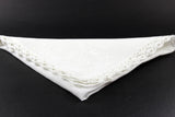 Linen Napkins, Lace Edged with Drawn Thread & Whitework Embroidery