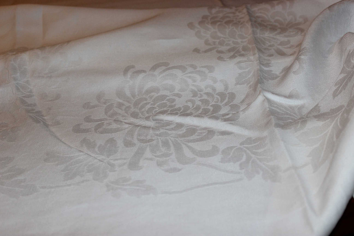 Large Double Damask Irish Linen Tablecloth