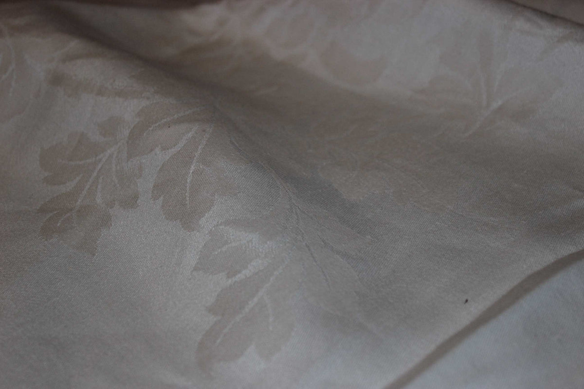 Large Double Damask Irish Linen Tablecloth