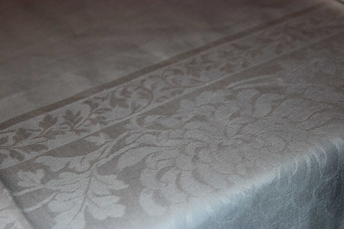 Large Double Damask Irish Linen Tablecloth
