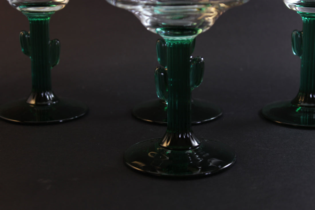 Libbey Cactus Margarita Glasses