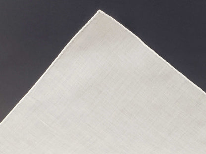 Linen and Monogram Embroidered Handkerchief