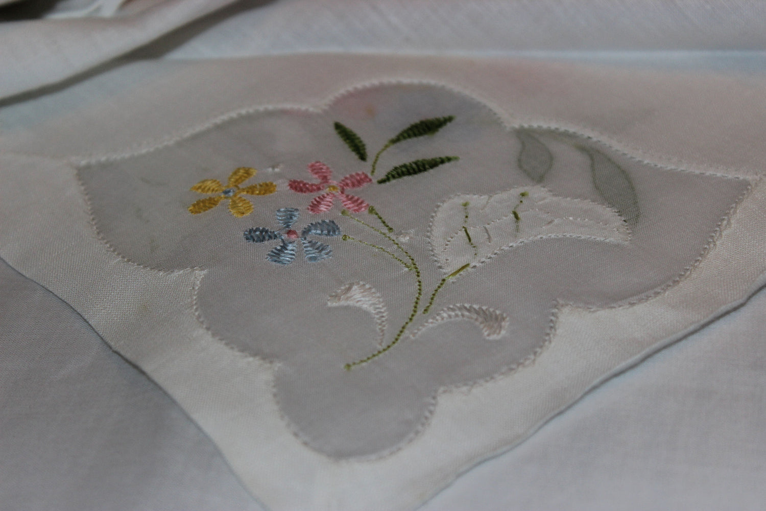 Madeira Organza Banquet Sized Tablecloth with Matching Napkins