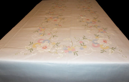 Madeira Organza Banquet Sized Tablecloth with Matching Napkins
