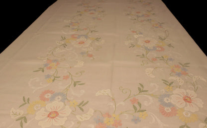 Madeira Organza Banquet Sized Tablecloth with Matching Napkins