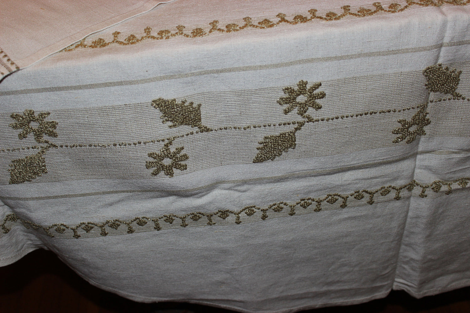 Madeira Natural Linen Tablecloth with Matching Napkins