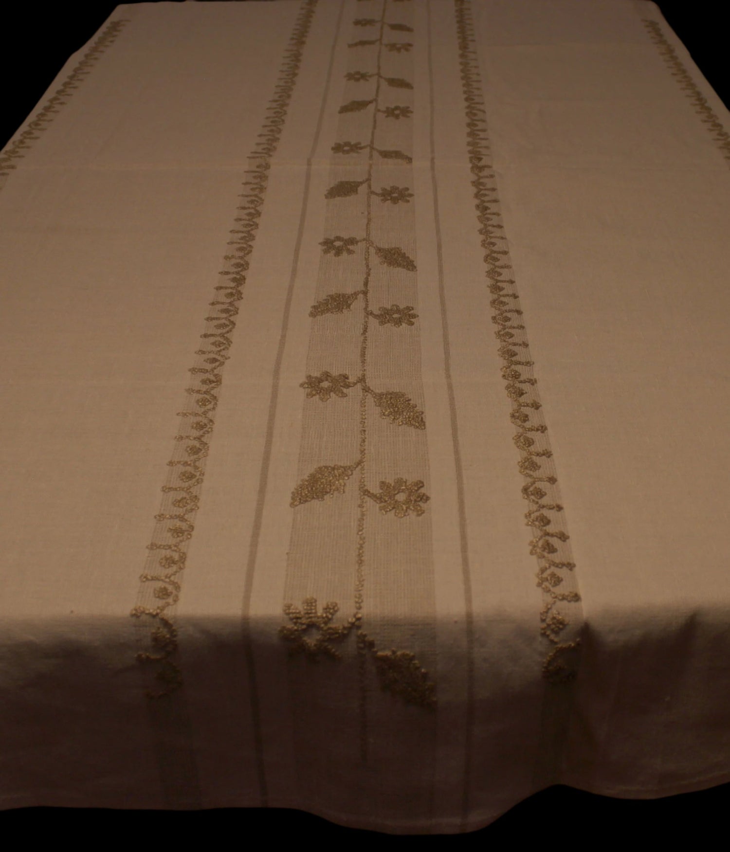 Madeira Natural Linen Tablecloth with Matching Napkins