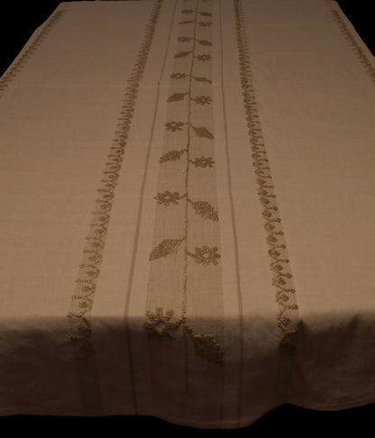 Madeira Natural Linen Tablecloth with Matching Napkins