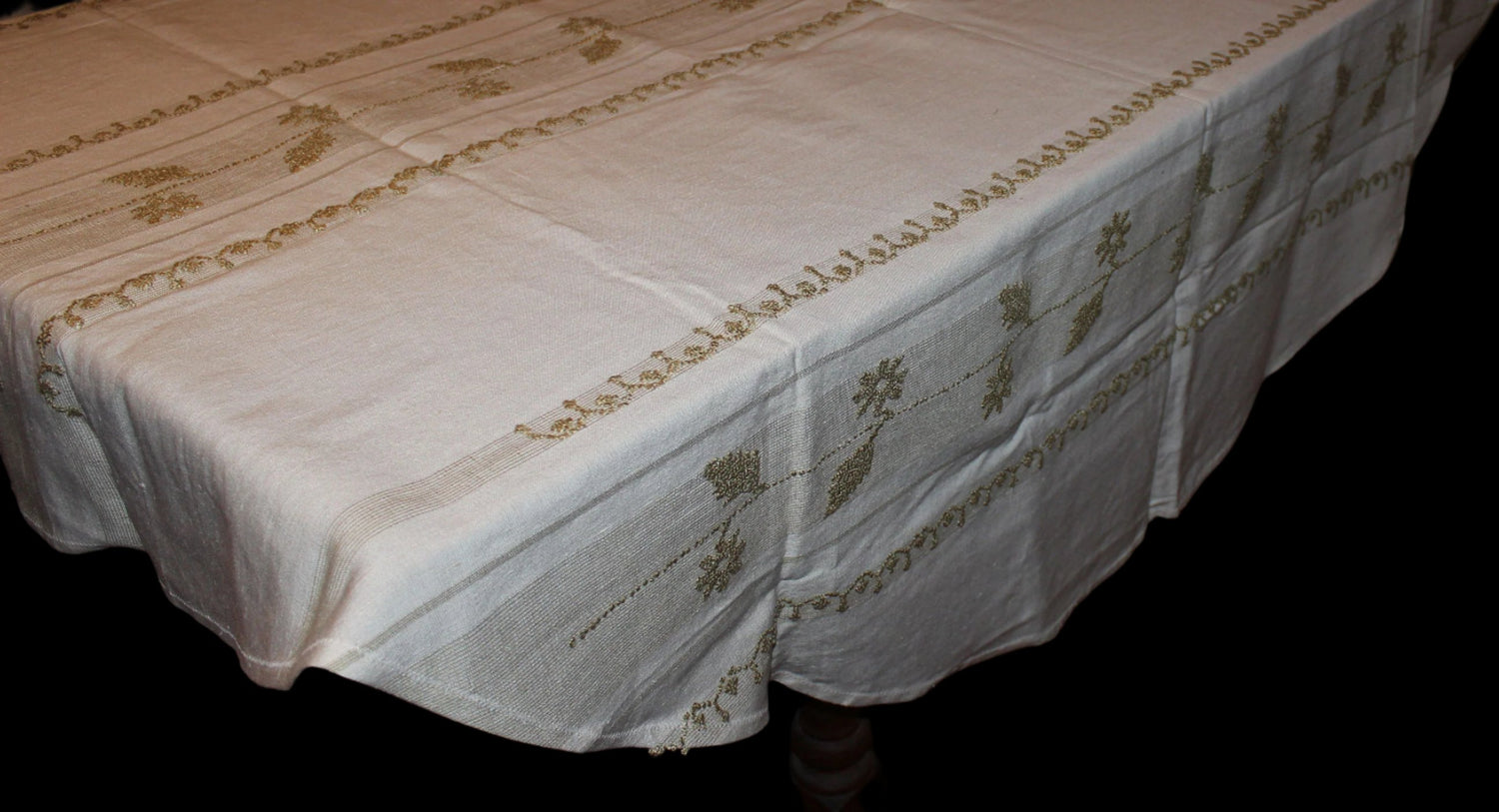 Madeira Natural Linen Tablecloth with Matching Napkins